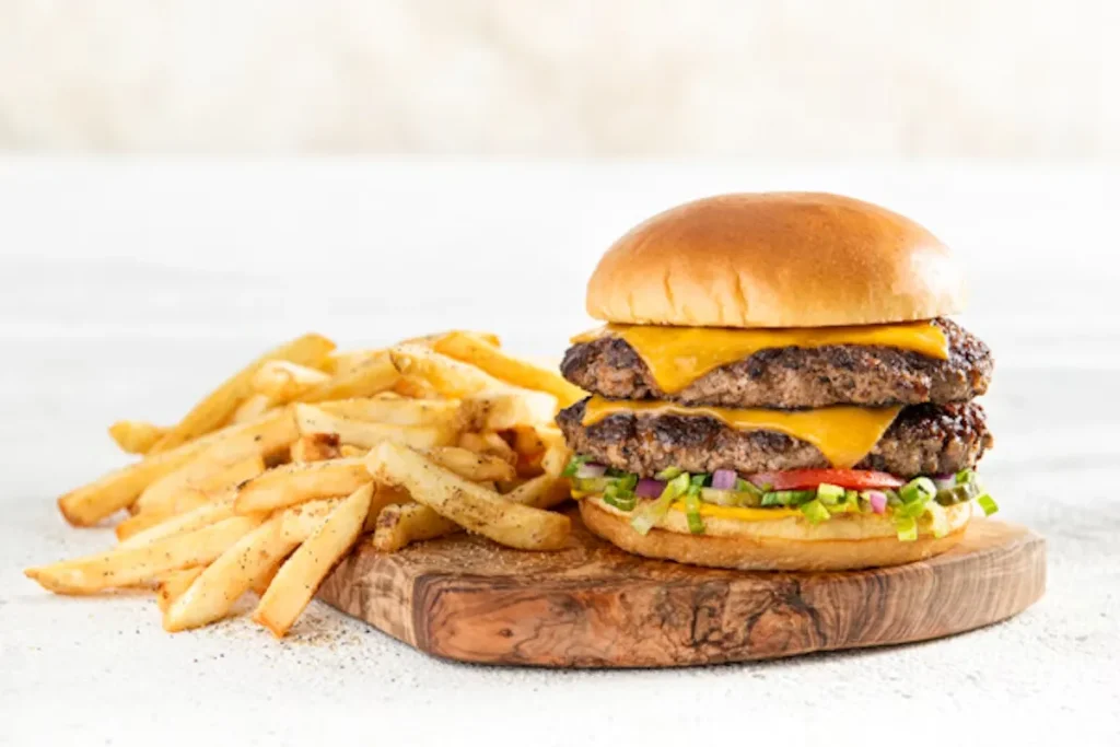 Double Oldtimer w/Cheese* 1 Double Oldtimer w/Cheese*